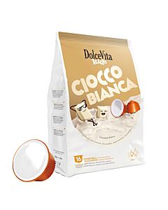 DolceVita Ciocco Bianca package and capsule for Dolce Gusto
