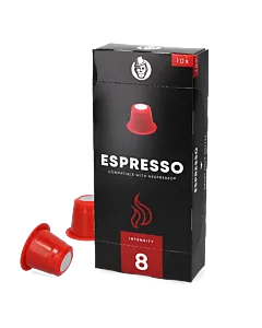 Kaffekapslen Espresso package and capsule for Nespresso®